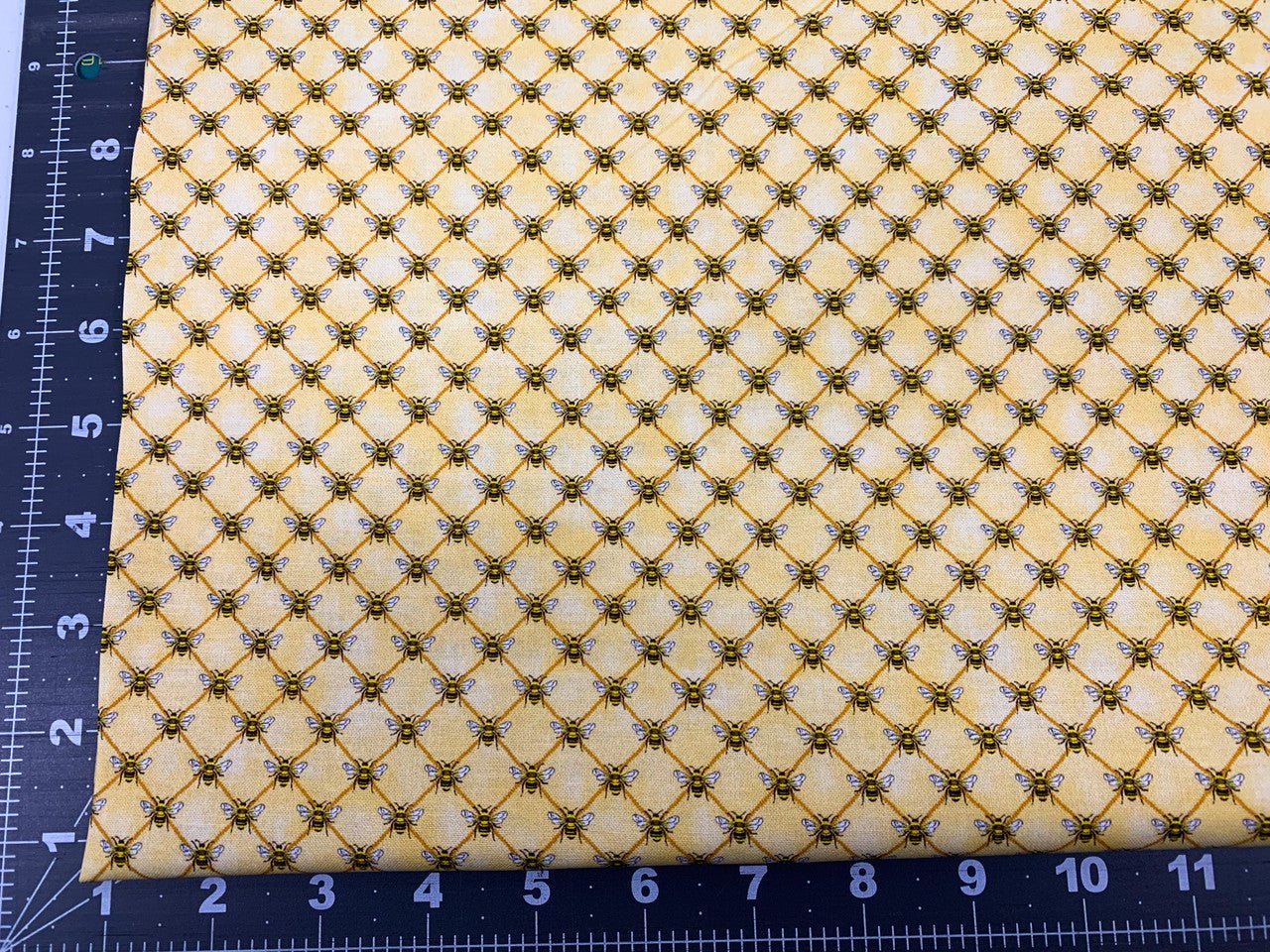 Tiny Gold Bee fabric CD1358 Honeycomb fabric - Mary Jo Fabrics