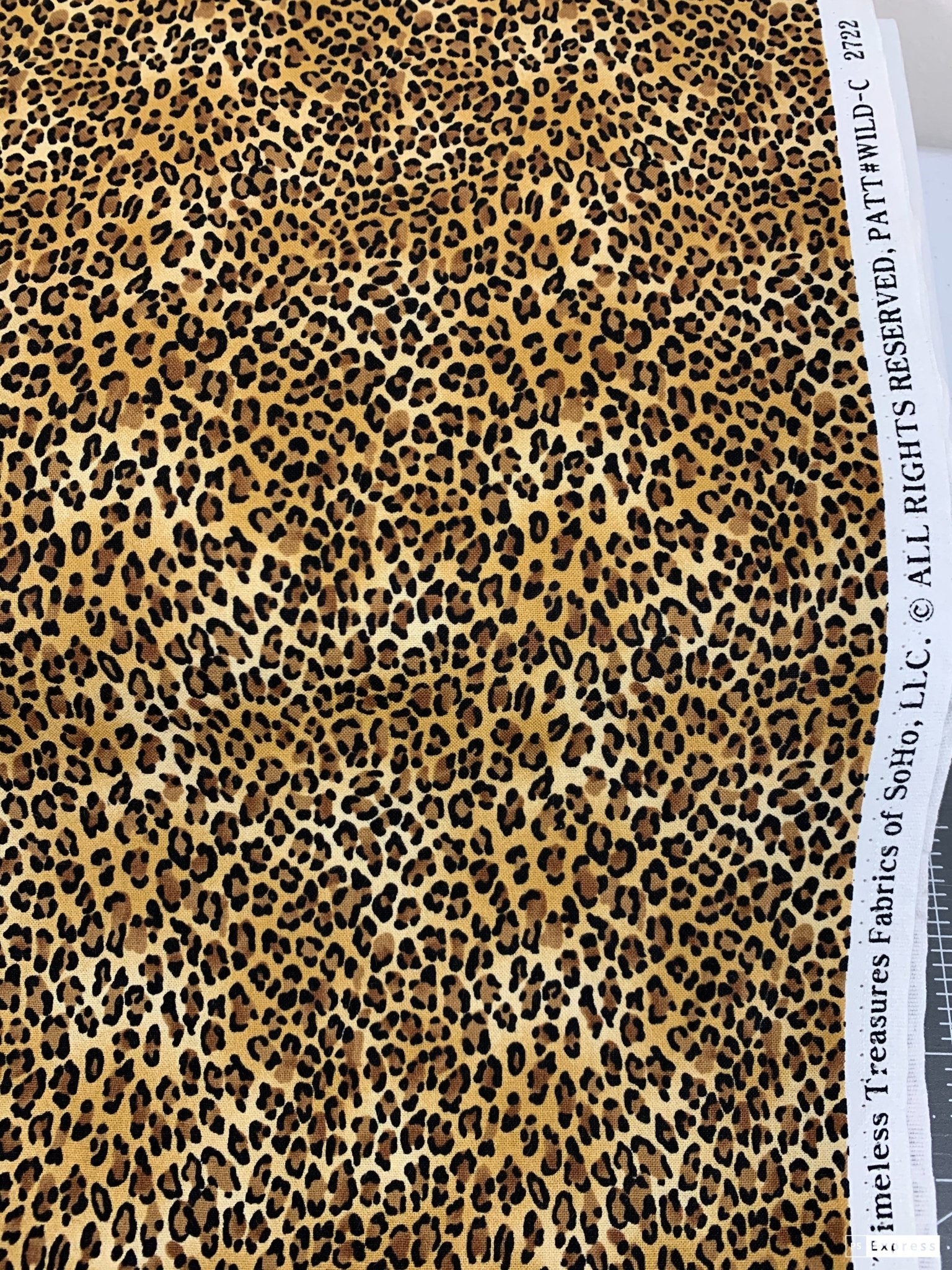 Tiny leopard fabric C2722 animal skin fabric - Mary Jo Fabrics