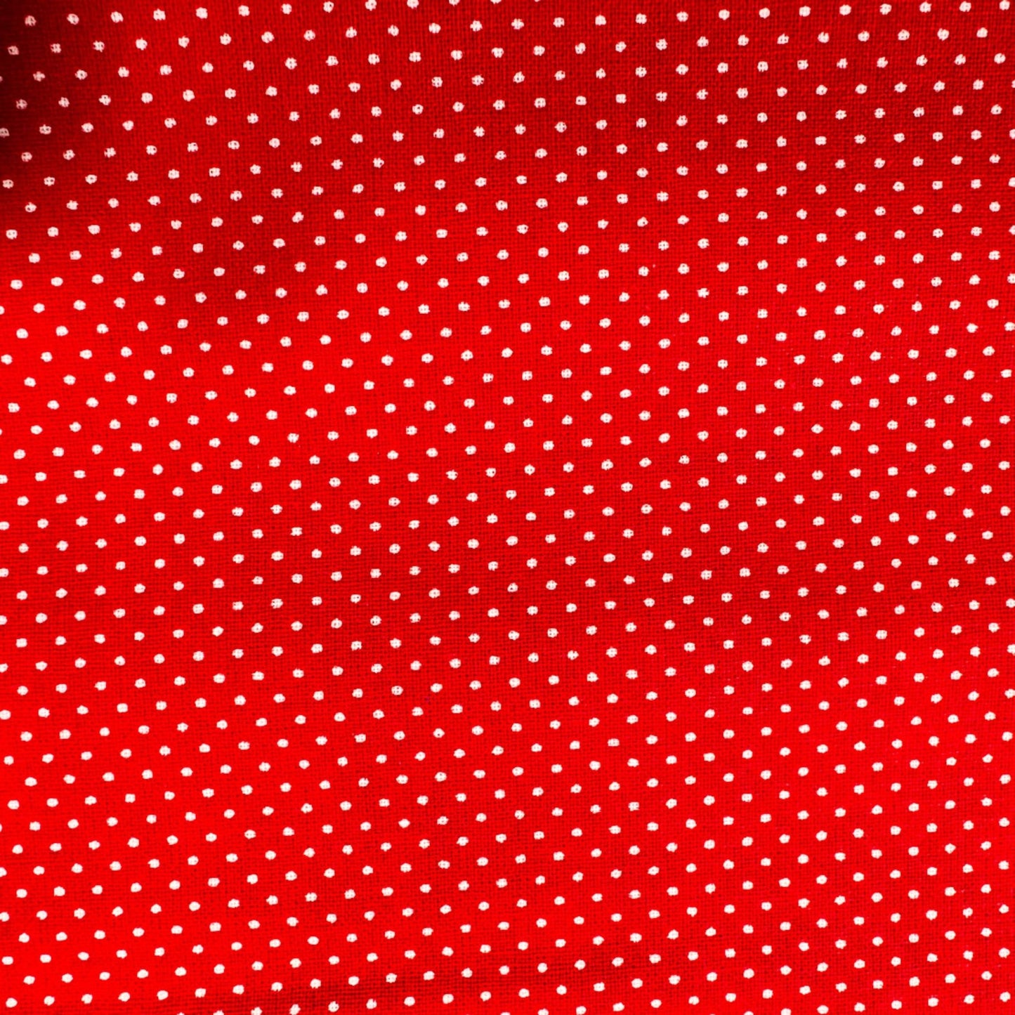 Tiny White Polka Dots Cotton fabric 1948 Lipstick Red - Mary Jo Fabrics