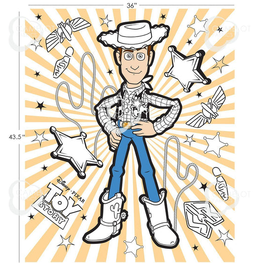 Toy Story Woody Quilt Panel 85410108P Color Me Pixar - Mary Jo Fabrics