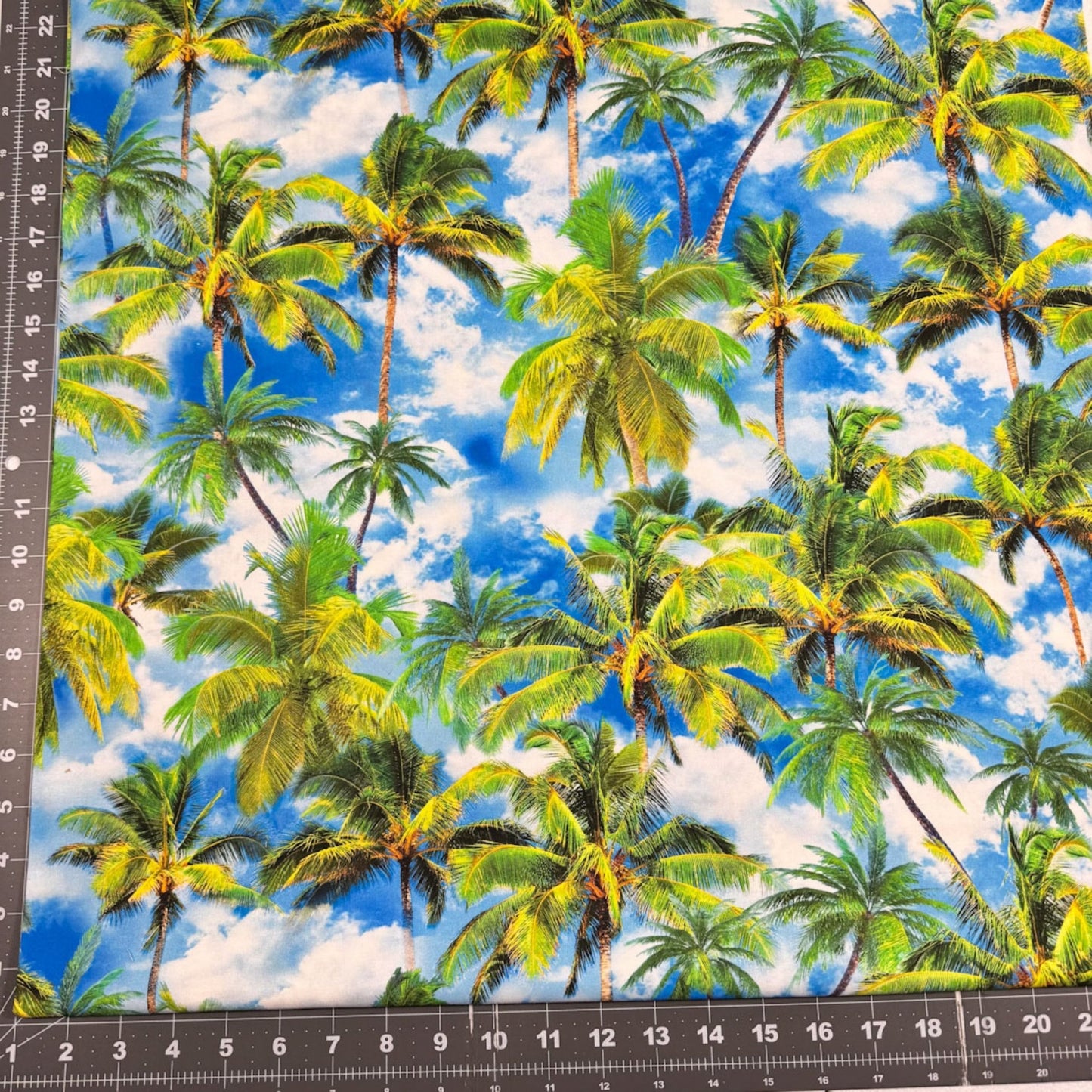 Tropical Escape Palm Tree Fabric 12899 Paradise Cotton Fabric - Mary Jo Fabrics