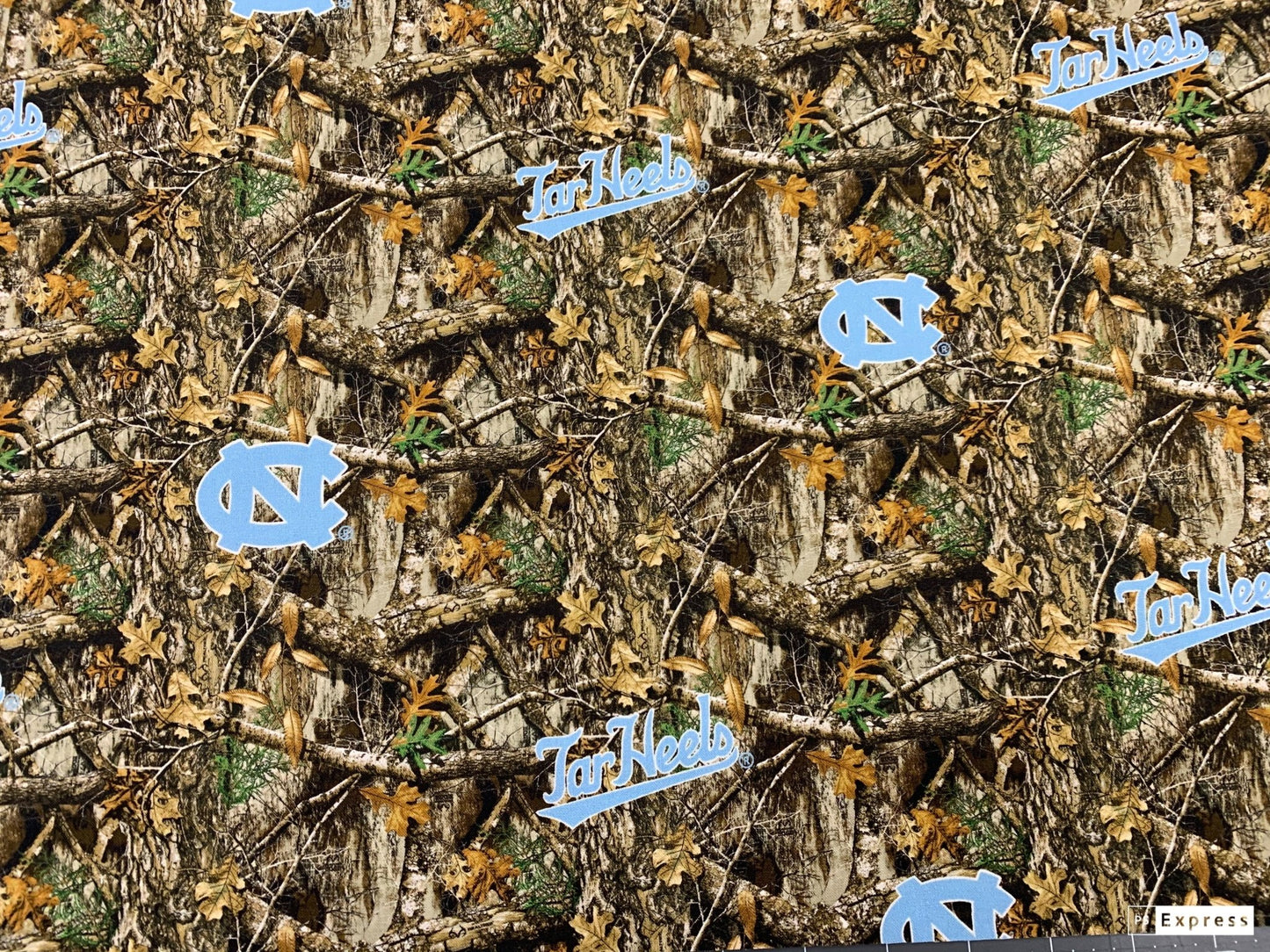 UNC Tarheel Camo fabric UNC Cotton fabric camouflage - Mary Jo Fabrics