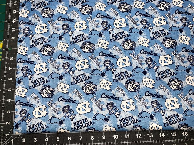 UNC Tarheel fabric NC1178 Ramses UNC fabric North Carolina - Mary Jo Fabrics