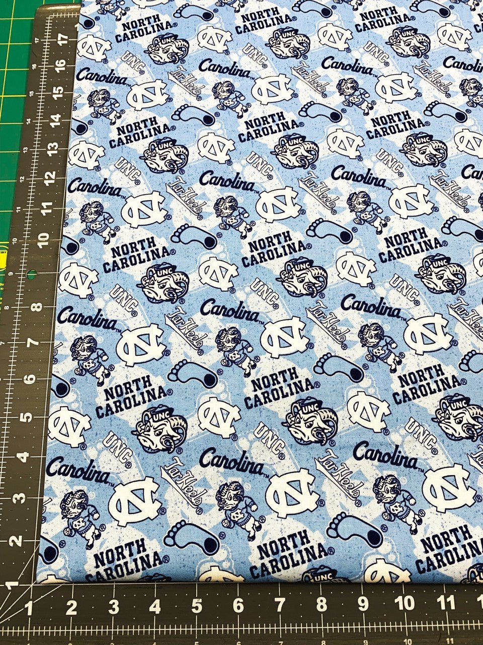 UNC Tarheel fabric NC1178 Ramses UNC fabric North Carolina - Mary Jo Fabrics