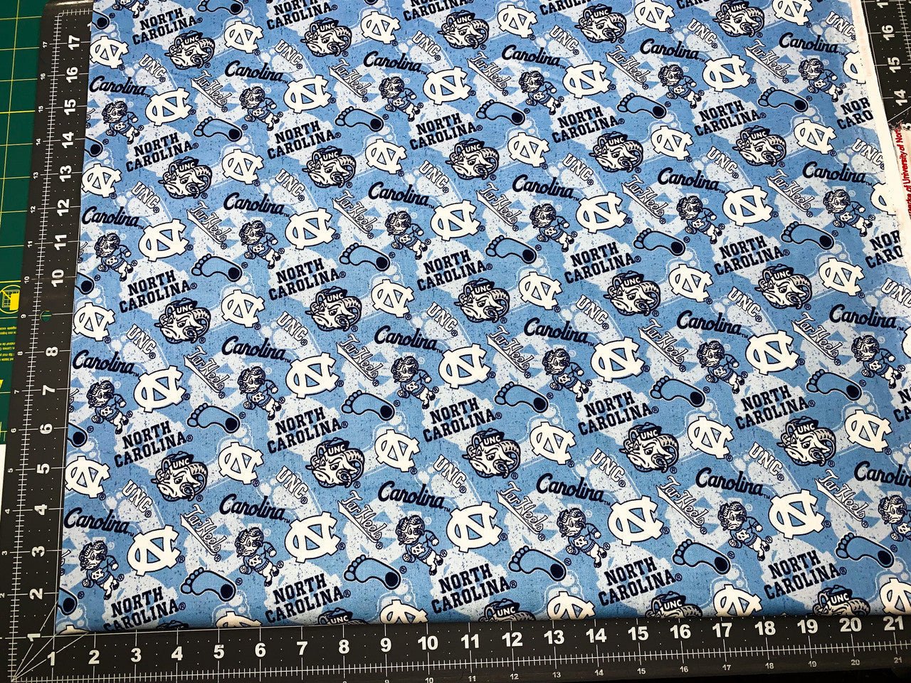 UNC Tarheel fabric NC1178 Ramses UNC fabric North Carolina - Mary Jo Fabrics