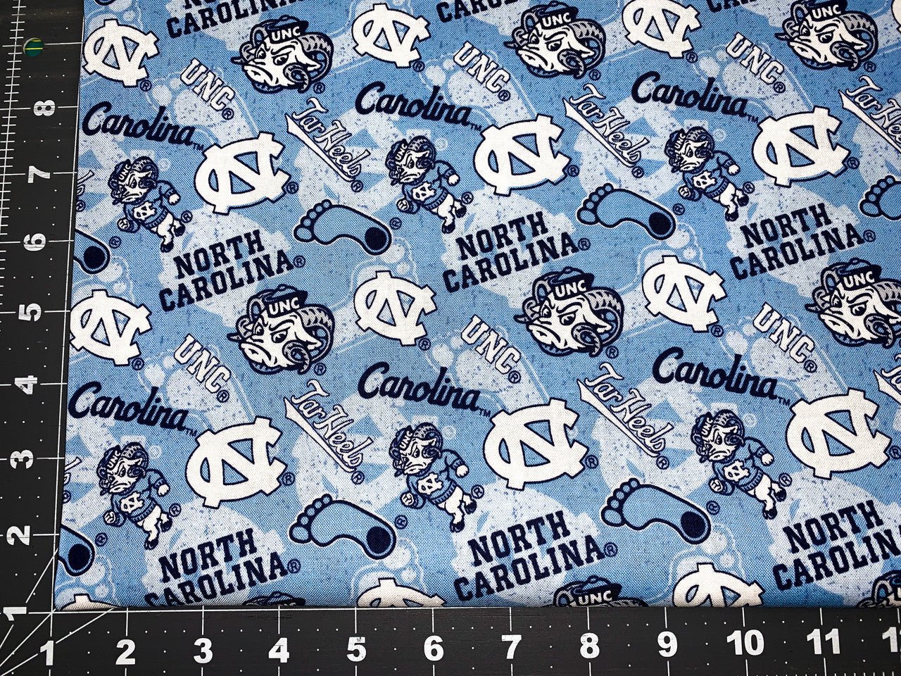 UNC Tarheel fabric NC1178 Ramses UNC fabric North Carolina - Mary Jo Fabrics