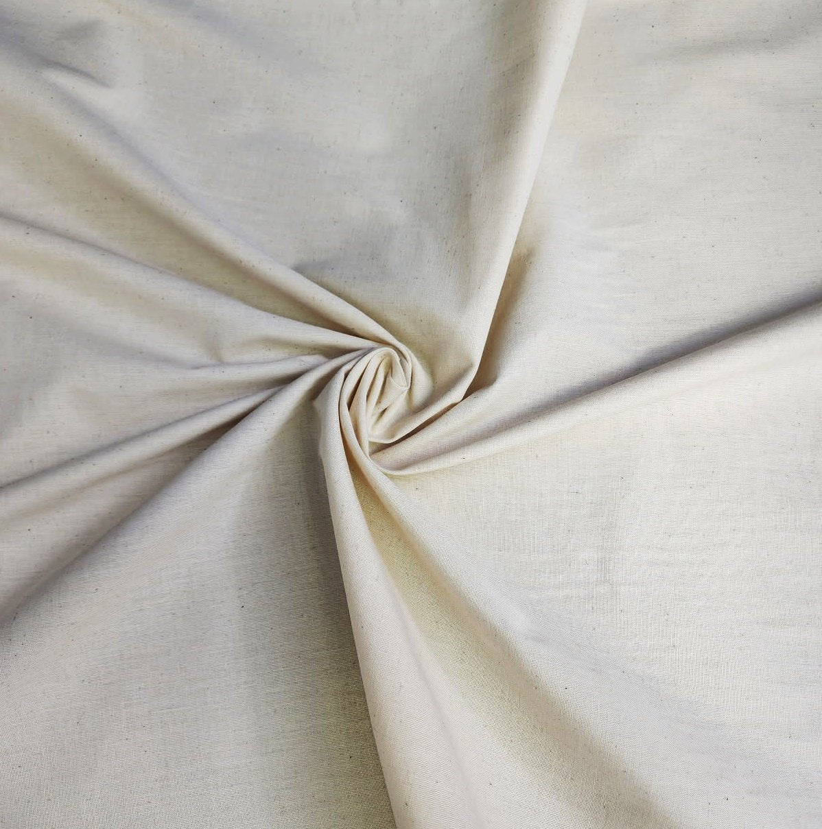Unfinished Cotton Muslin Fabric 48in Natural Color 60x60 - Mary Jo Fabrics