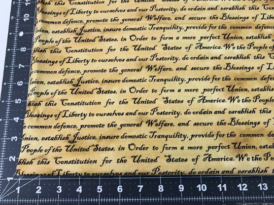 US Constitution patriotic fabric 10922 Defender of Freedom - Mary Jo Fabrics