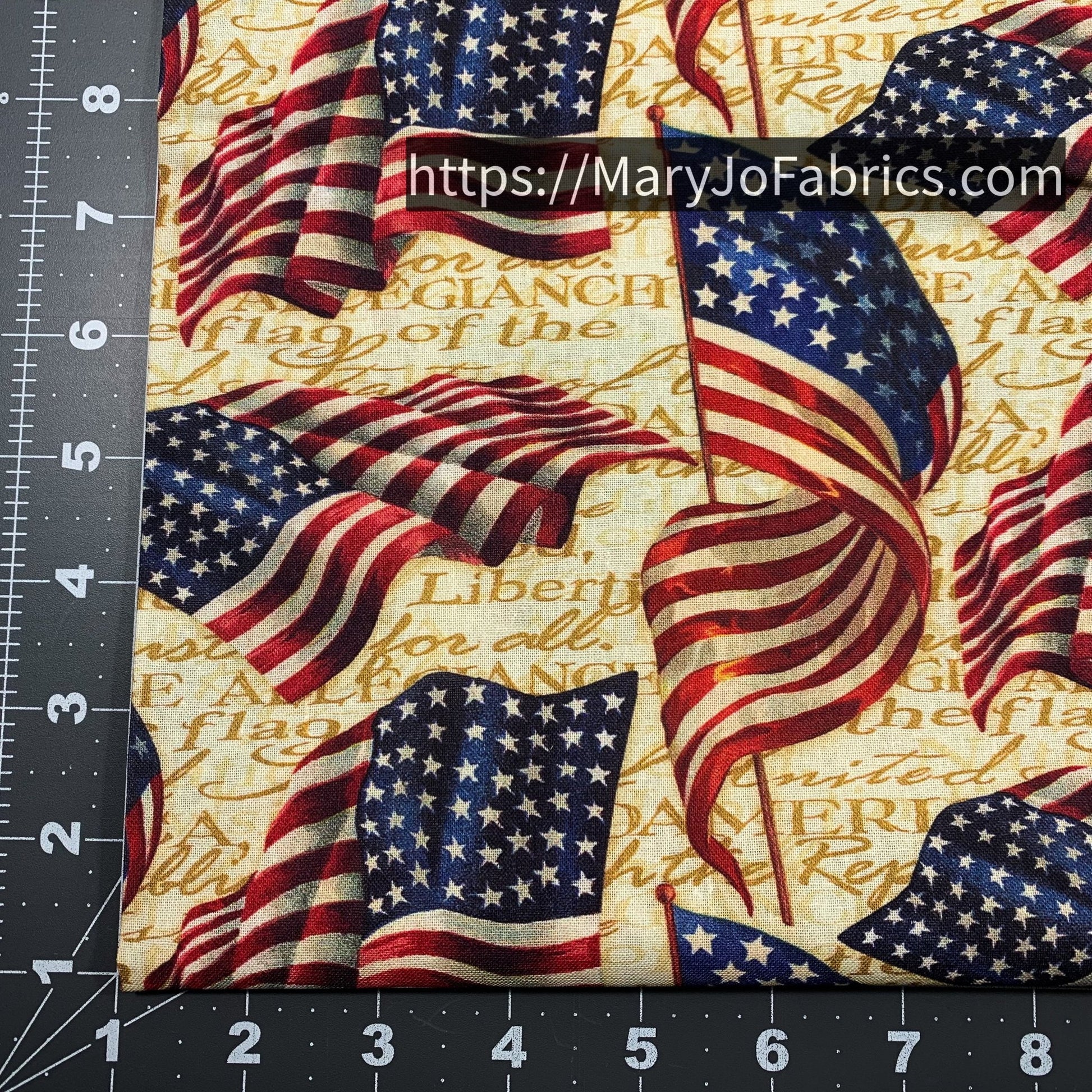 USA Flag Fabric CP57108 Patriotic Cotton Fabric - Mary Jo Fabrics