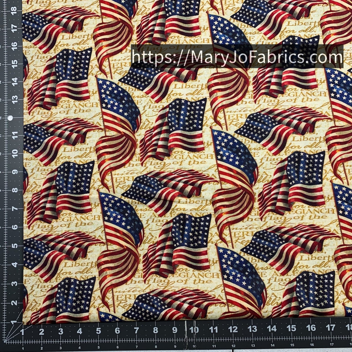 USA Flag Fabric CP57108 Patriotic Cotton Fabric - Mary Jo Fabrics