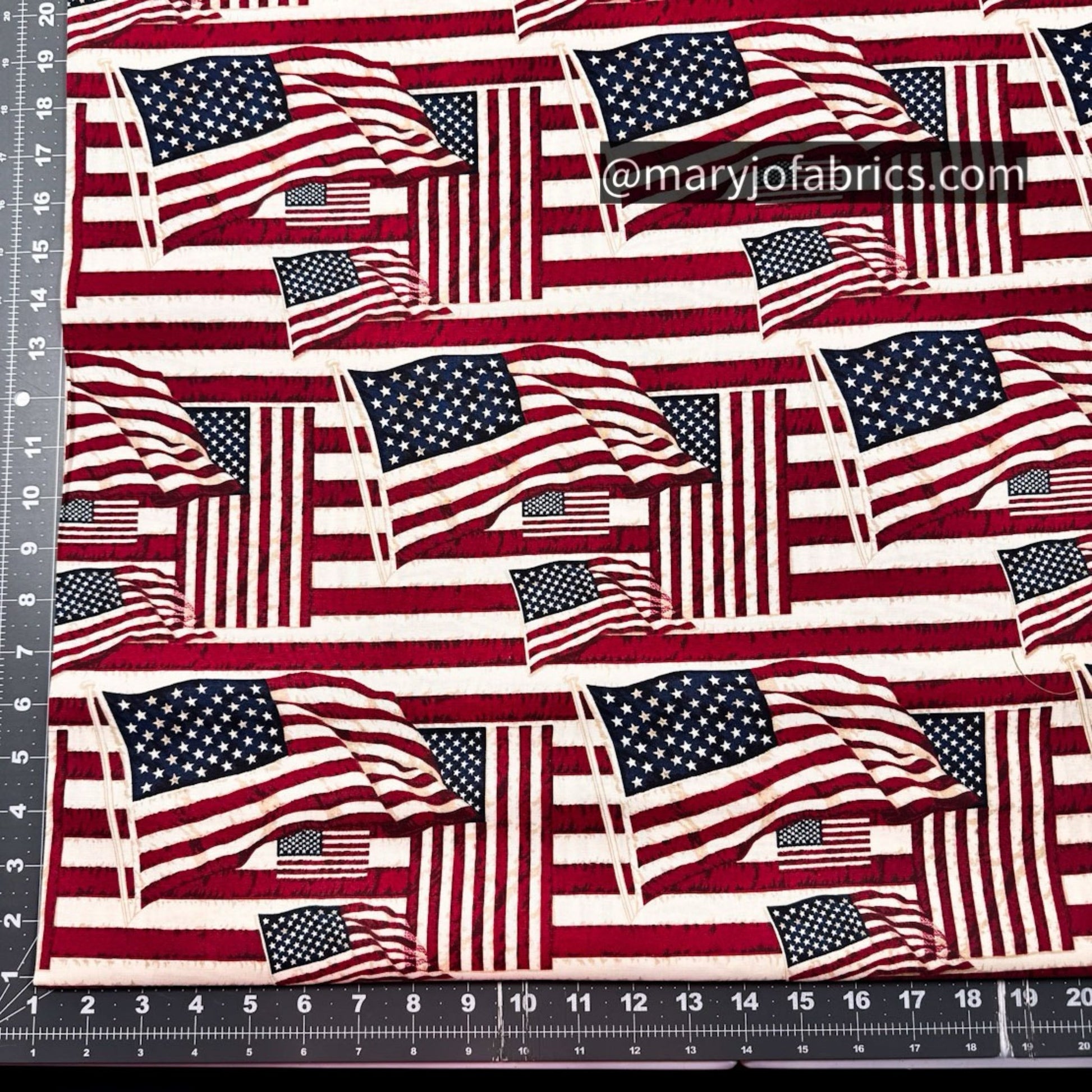 USA Flag Patriotic Fabric 7882 USA Quilt Fabric - Mary Jo Fabrics