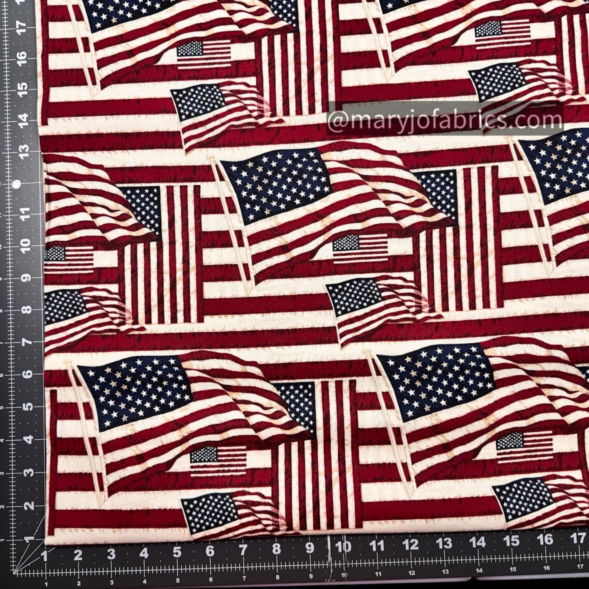USA Flag Patriotic Fabric 7882 USA Quilt Fabric - Mary Jo Fabrics