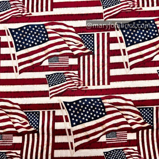 USA Flag Patriotic Fabric 7882 USA Quilt Fabric - Mary Jo Fabrics