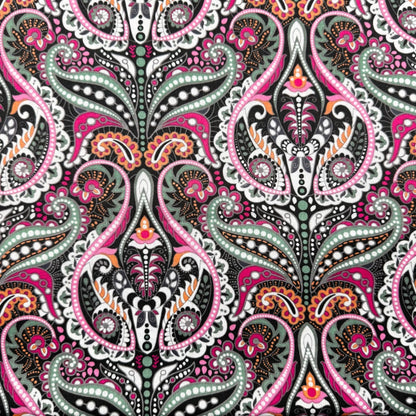 Vibrant Pink Damask Fabric DX0510 Cotton - Mary Jo Fabrics