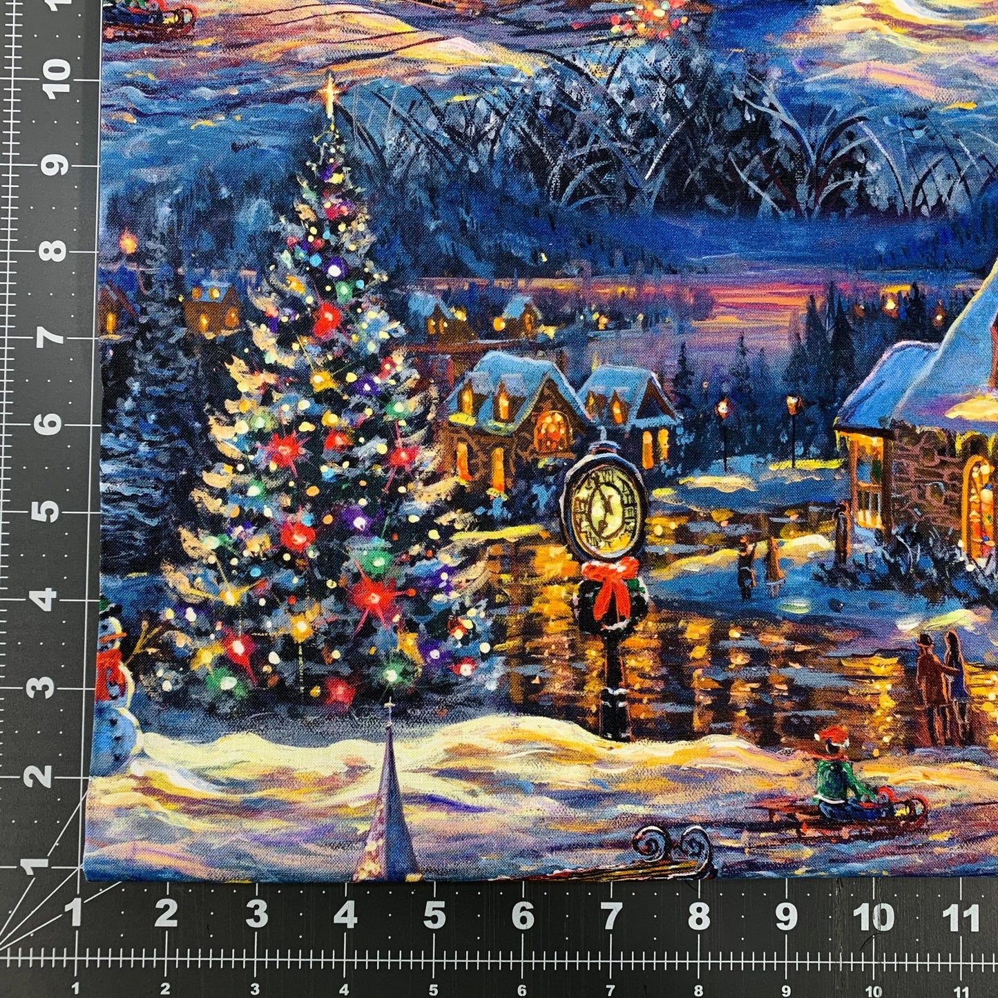 Village Chapel Christmas Fabric AL - 6152 Christmas Tree Town - Mary Jo Fabrics