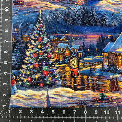Village Chapel Christmas Fabric AL - 6152 Christmas Tree Town - Mary Jo Fabrics