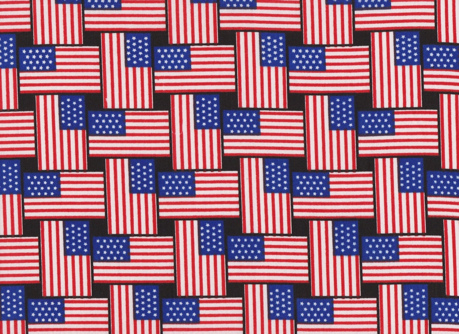 Weaved USA Flag Fabric 16429 Patriotic - Mary Jo Fabrics