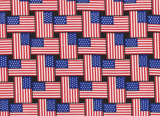 Weaved USA Flag Fabric 16429 Patriotic - Mary Jo Fabrics