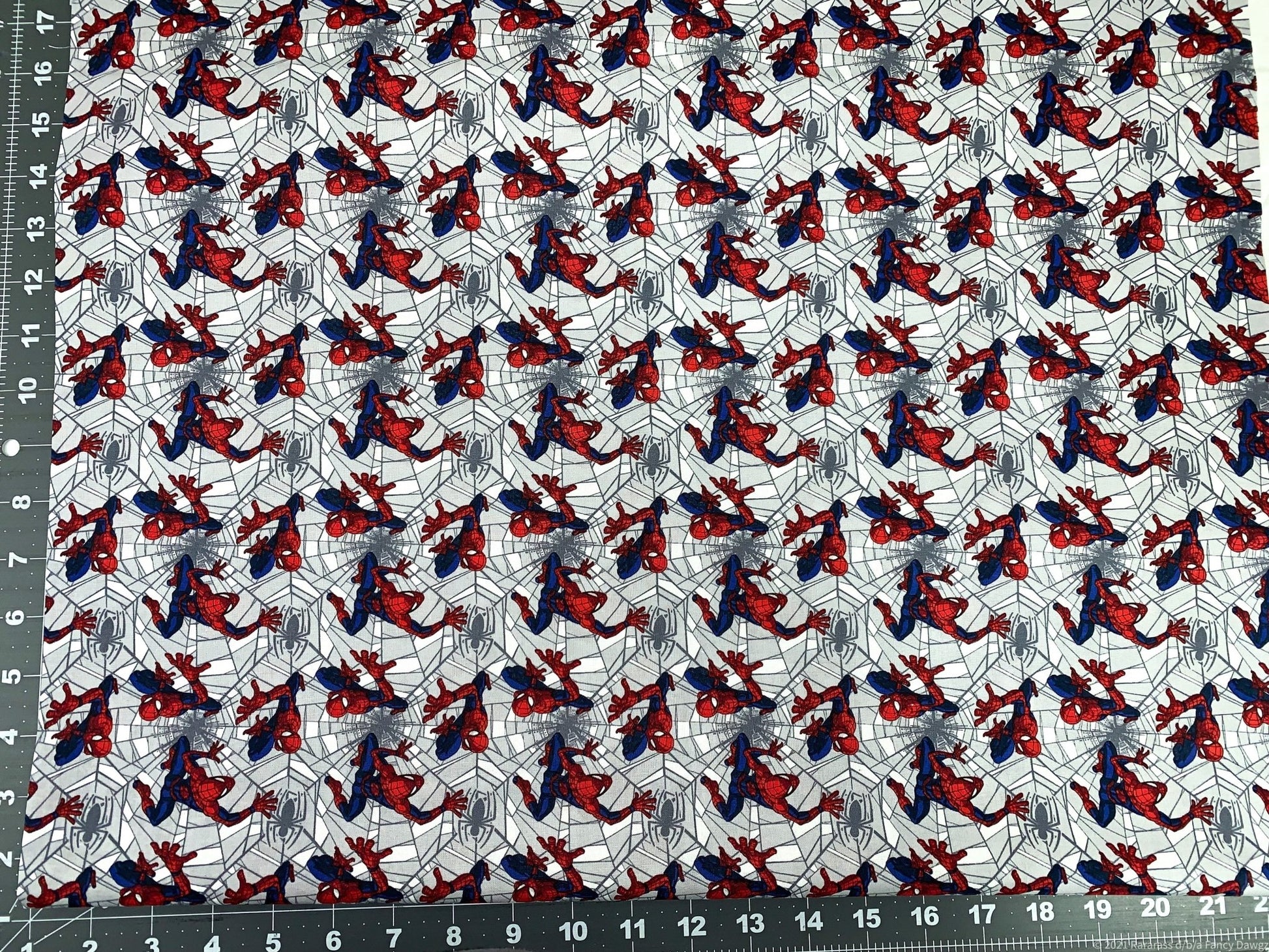 Web Crawler Spiderman fabric 73252 Spider Man cotton fabric - Mary Jo Fabrics