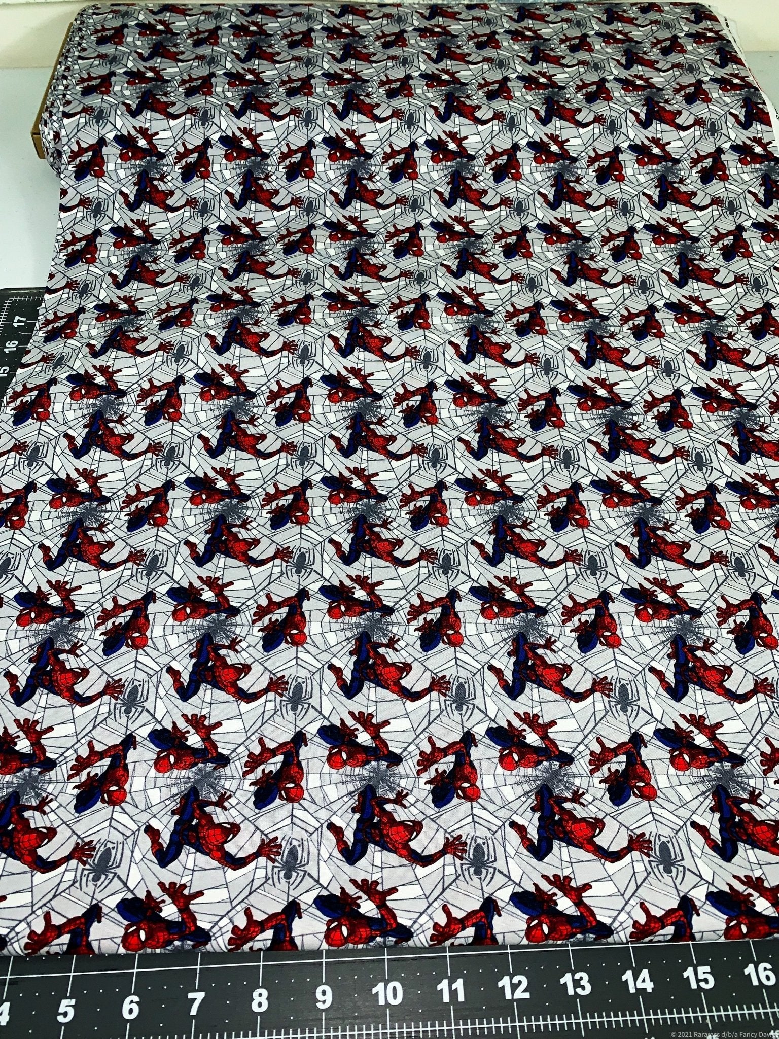 Web Crawler Spiderman fabric 73252 Spider Man cotton fabric - Mary Jo Fabrics