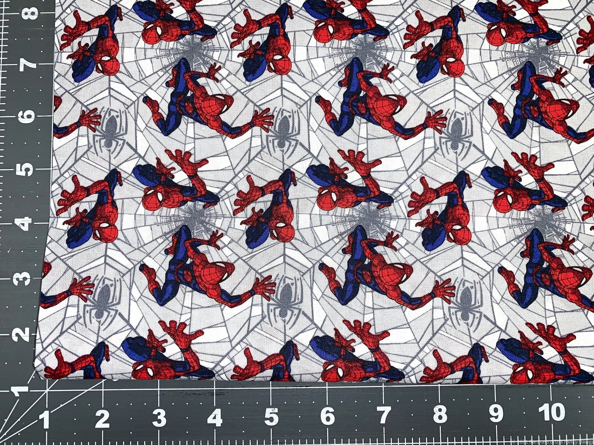 Web Crawler Spiderman fabric 73252 Spider Man cotton fabric - Mary Jo Fabrics