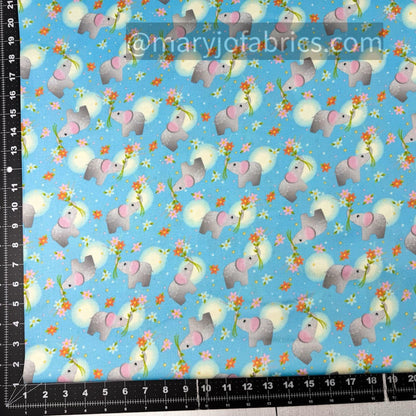 Wee Ones Baby Elephant Fabric 59-6941 Cute Elephants - Mary Jo Fabrics