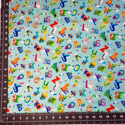 Wee Ones Cute Baby ABC Alphabet Fabric 59-6921 Animals - Mary Jo Fabrics
