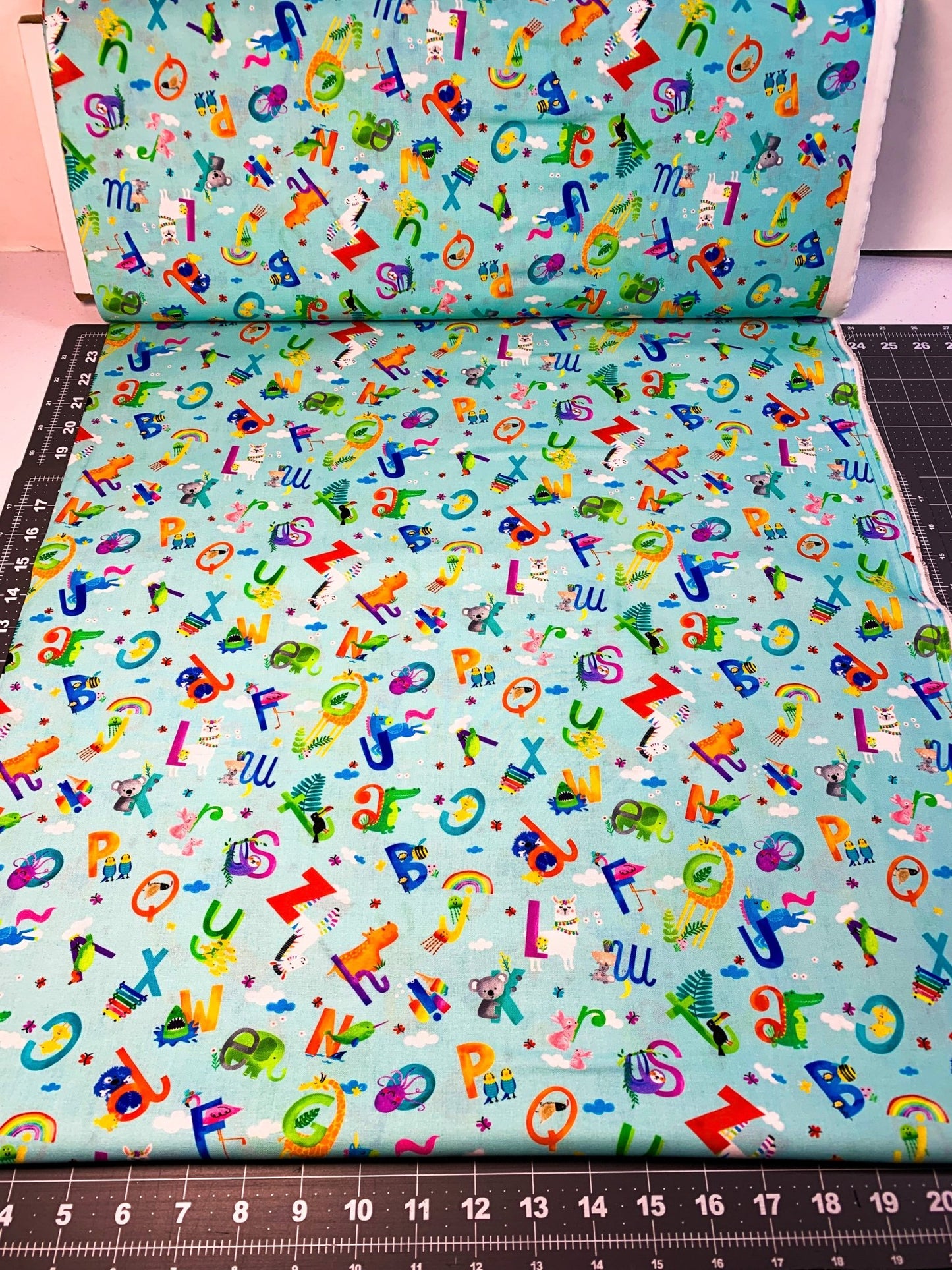 Wee Ones Cute Baby ABC Alphabet Fabric 59-6921 Animals - Mary Jo Fabrics