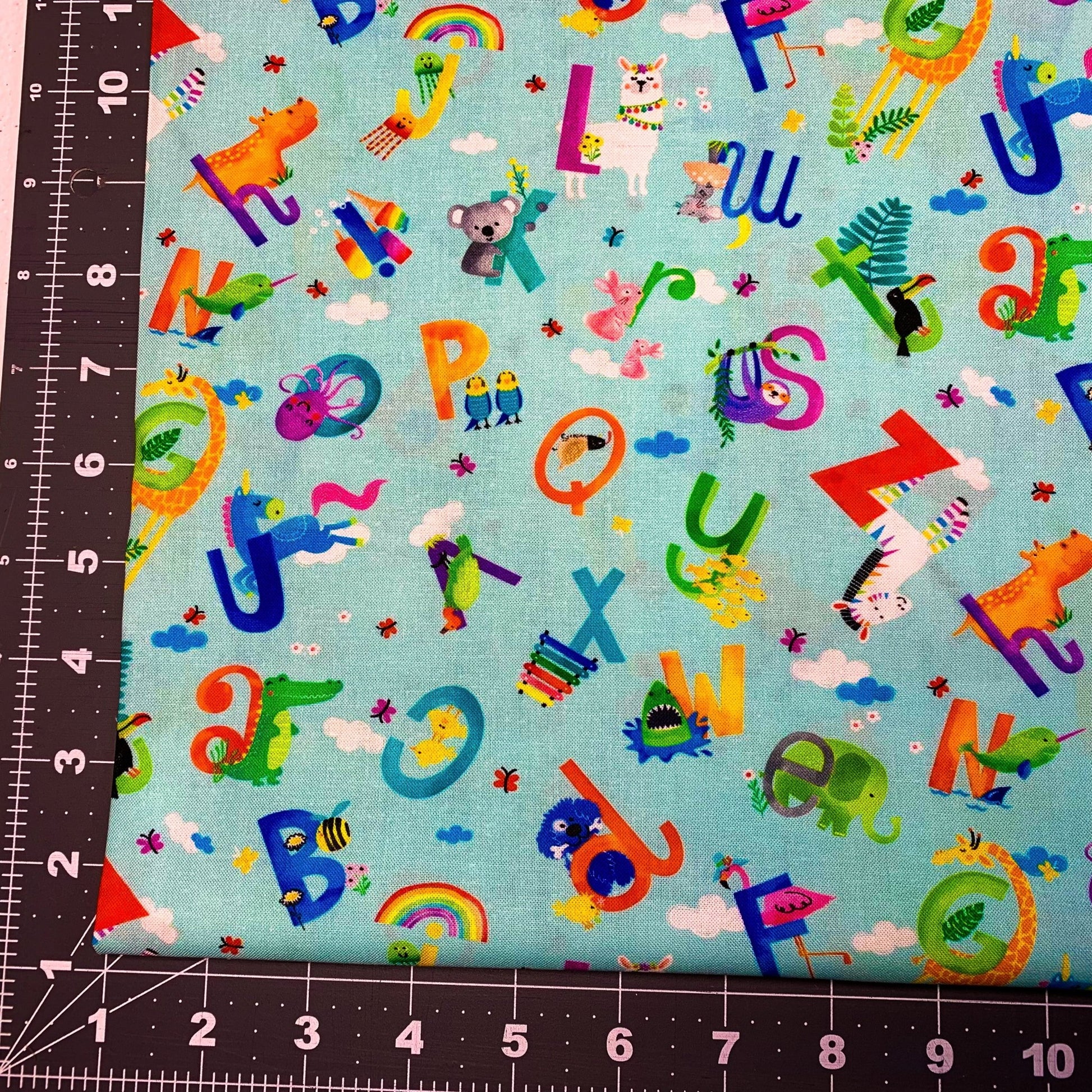 Wee Ones Cute Baby ABC Alphabet Fabric 59-6921 Animals - Mary Jo Fabrics