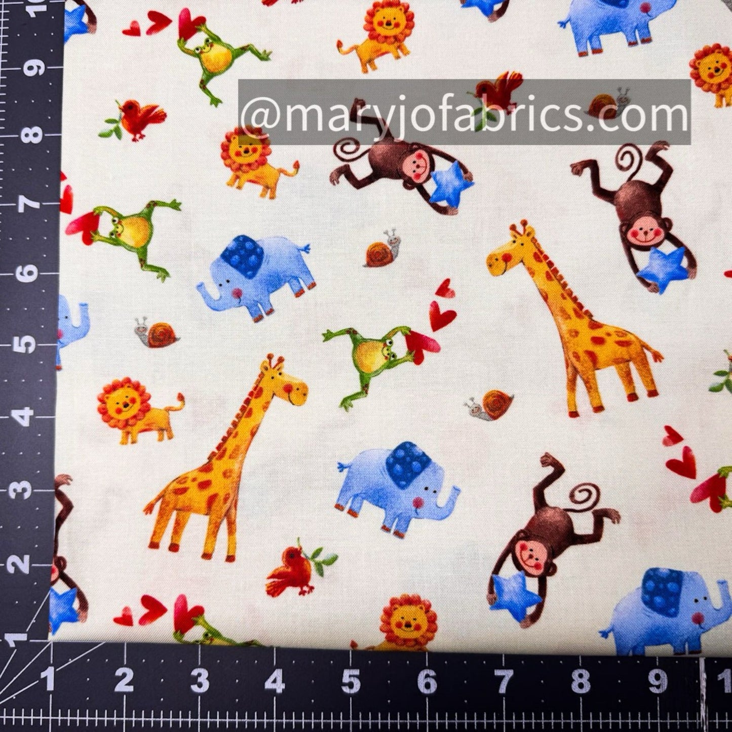 Wee Ones Jungle Party 59-4061 Giraffe monkey - Mary Jo Fabrics