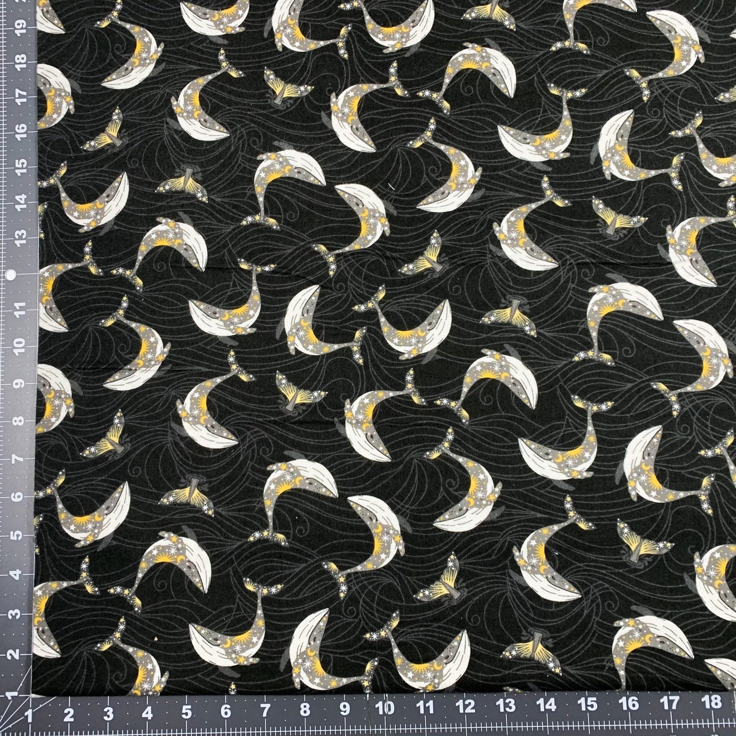 Whale FLANNEL Fabric 20262 Stay Wild Moon Chile - Mary Jo Fabrics