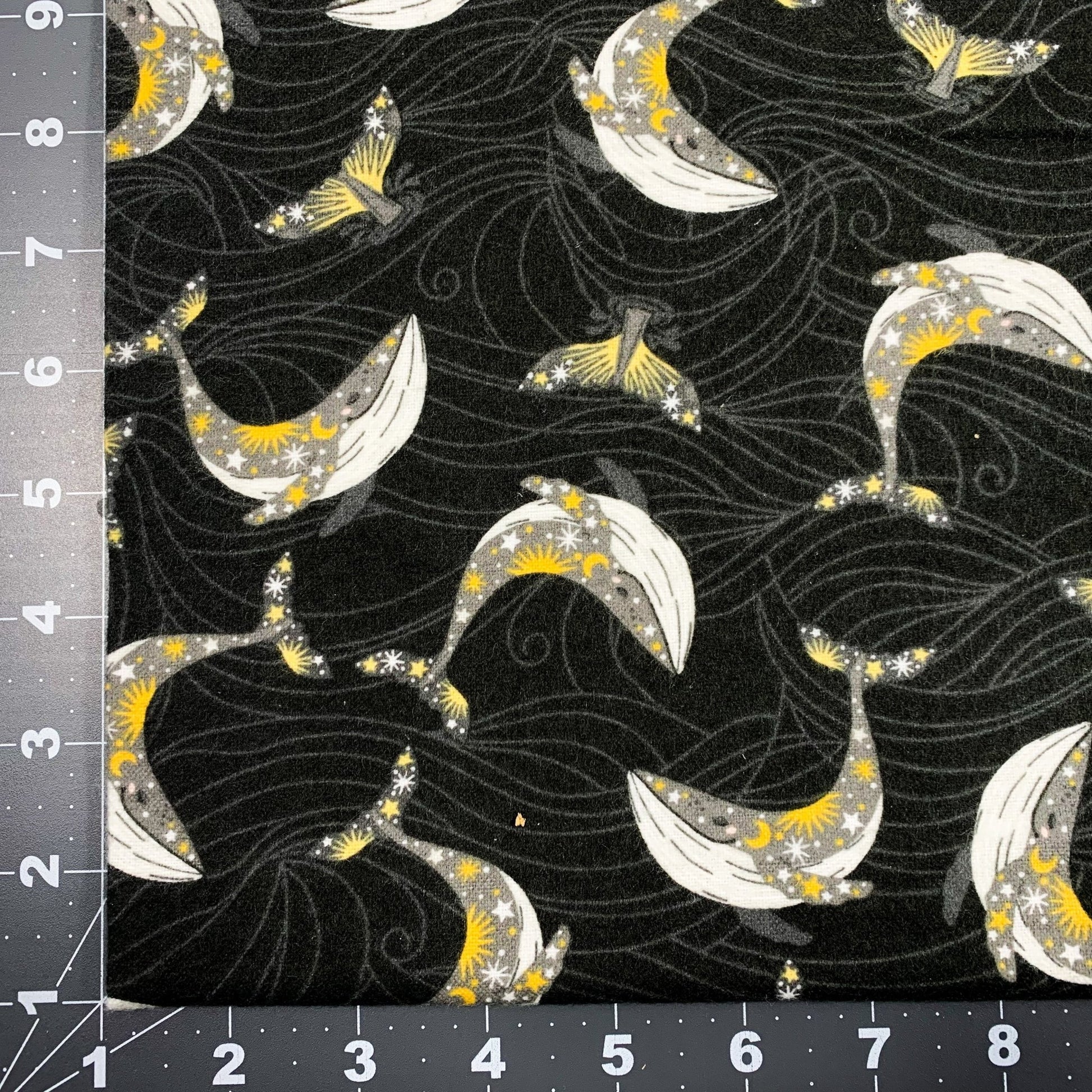 Whale FLANNEL Fabric 20262 Stay Wild Moon Chile - Mary Jo Fabrics