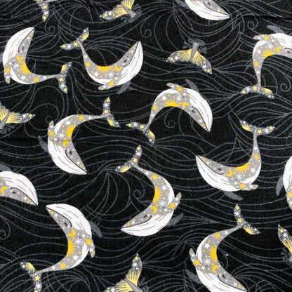 Whale FLANNEL Fabric 20262 Stay Wild Moon Chile - Mary Jo Fabrics