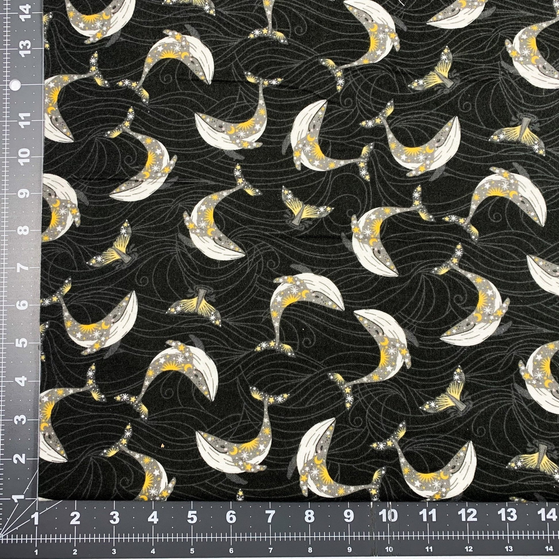 Whale FLANNEL Fabric 20262 Stay Wild Moon Chile - Mary Jo Fabrics