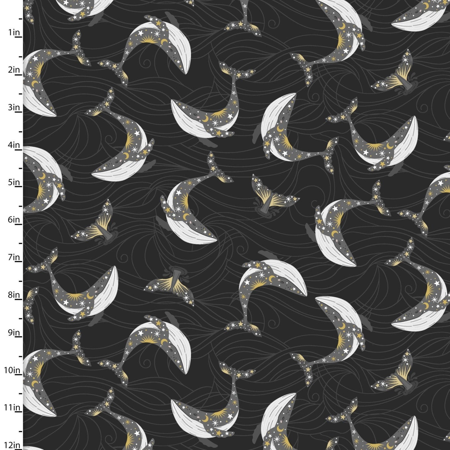 Whale FLANNEL Fabric 20262 Stay Wild Moon Chile - Mary Jo Fabrics