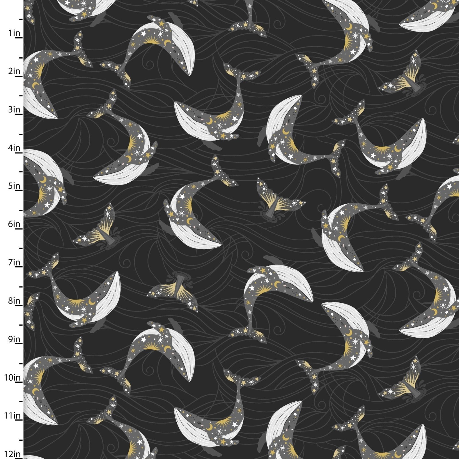 Whale FLANNEL Fabric 20262 Stay Wild Moon Chile - Mary Jo Fabrics