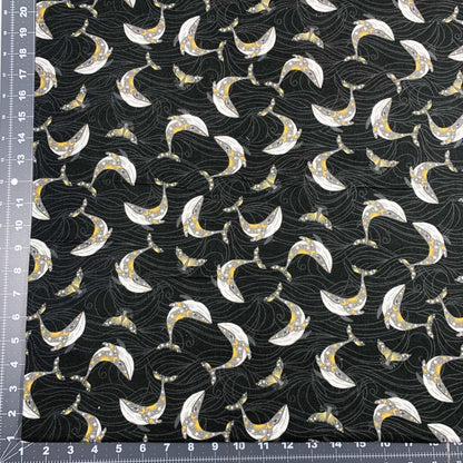 Whale FLANNEL Fabric 20262 Stay Wild Moon Chile - Mary Jo Fabrics
