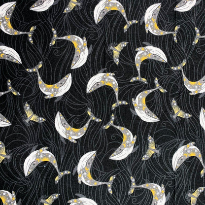 Whale FLANNEL Fabric 20262 Stay Wild Moon Chile - Mary Jo Fabrics