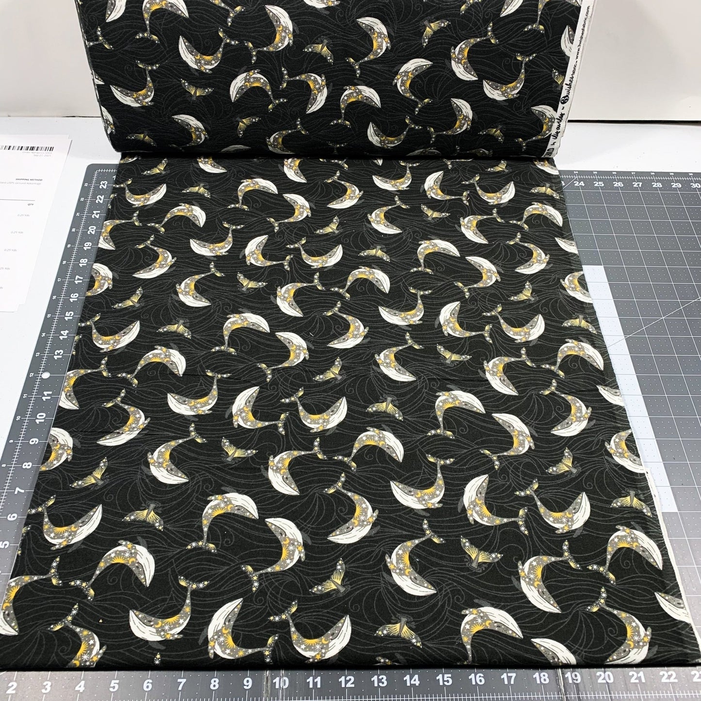 Whale FLANNEL Fabric 20262 Stay Wild Moon Chile - Mary Jo Fabrics