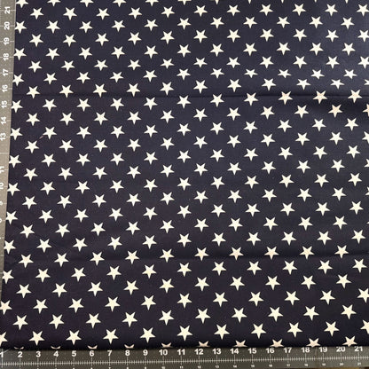 White Stars on Blue quilting fabric 108" quilt backing - Mary Jo Fabrics