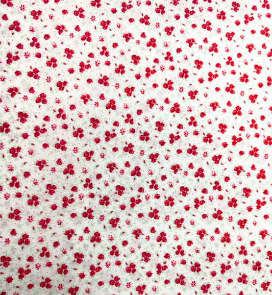 Wild Flower Fabric 45584 Red and Pink Floral - Mary Jo Fabrics