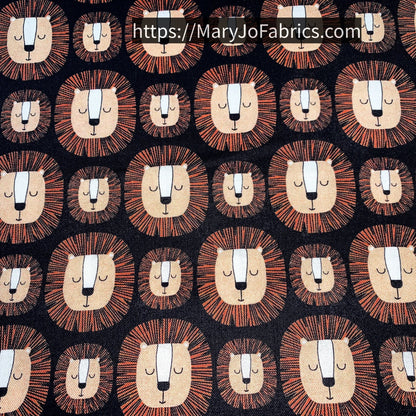 Wild Safari Lion Cotton Fabric 24194 Pride - Mary Jo Fabrics