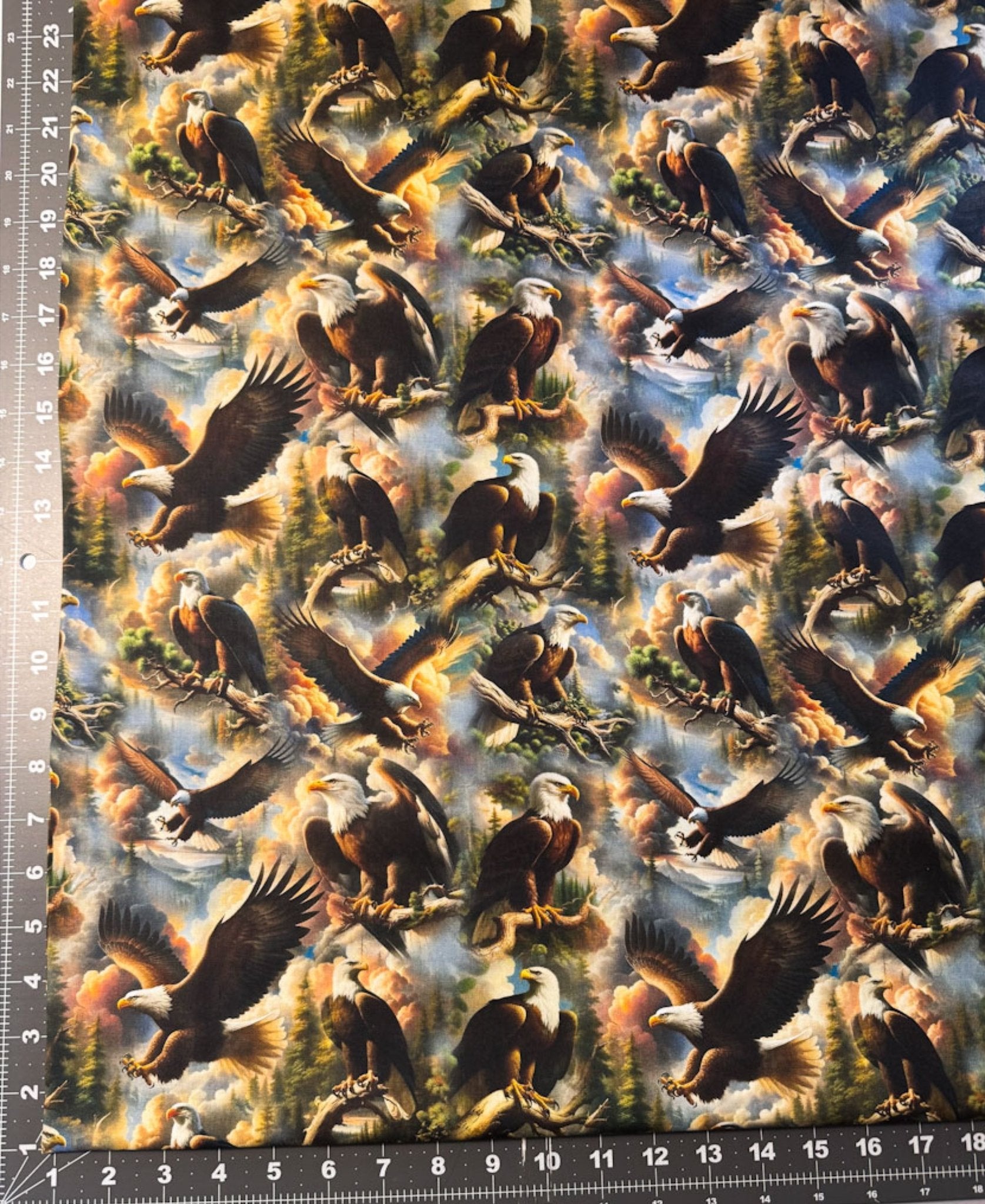 Wilderness Song Brown Eagle Cotton Fabric 4179 - Mary Jo Fabrics
