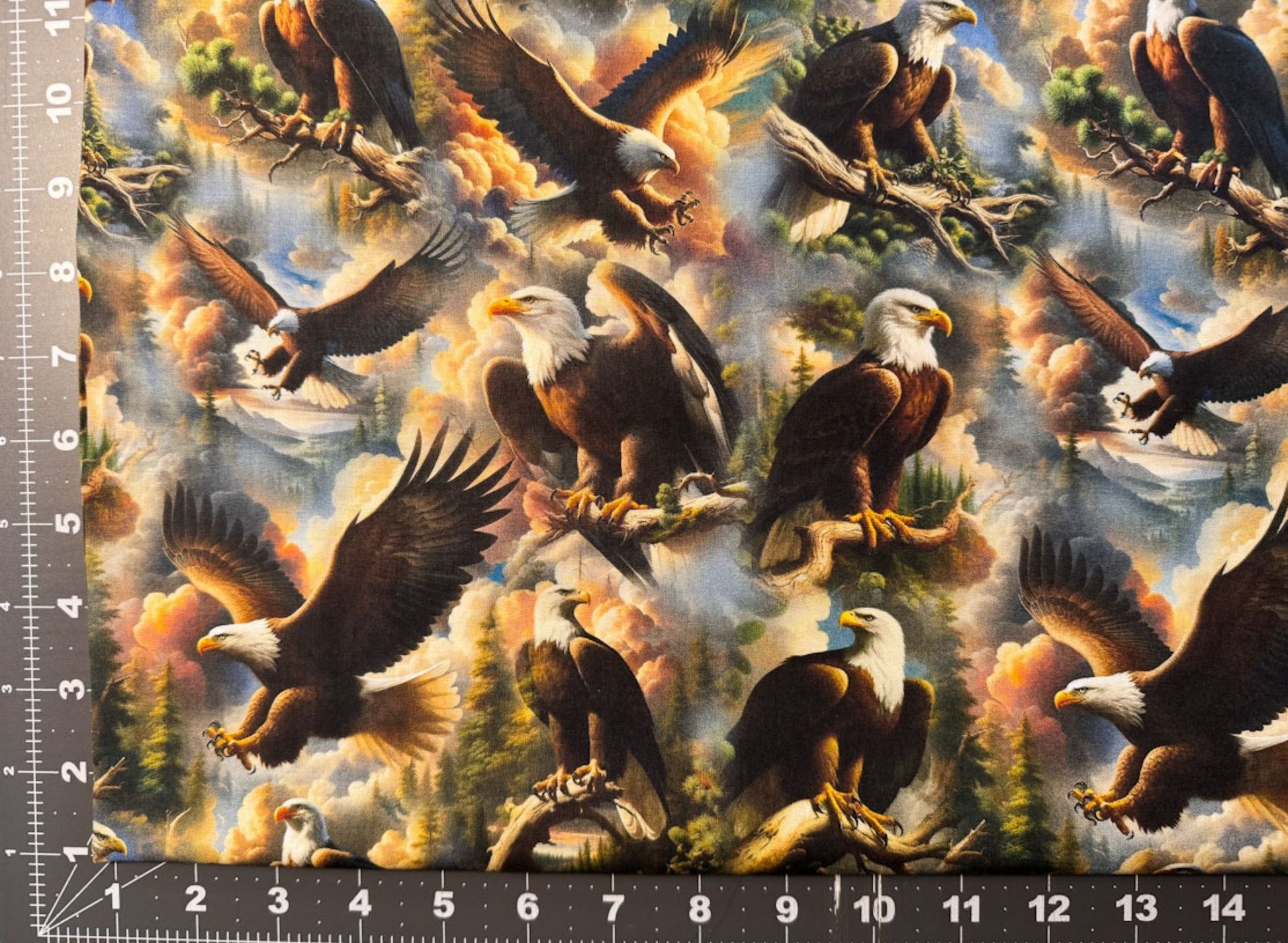 Wilderness Song Brown Eagle Cotton Fabric 4179 - Mary Jo Fabrics