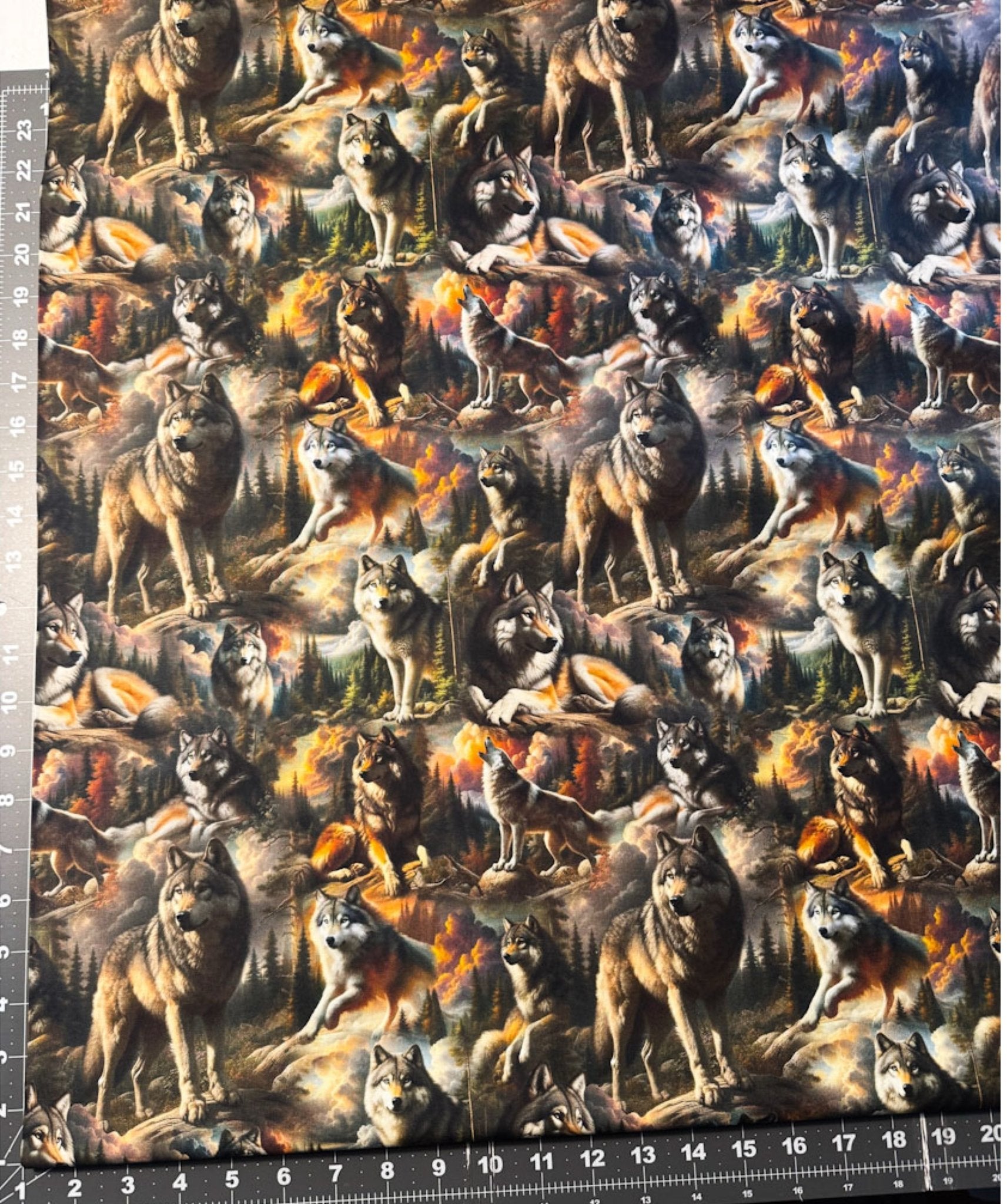 Wilderness Song Gray Wolves Cotton Fabric 4181 Wolf Fabric - Mary Jo Fabrics