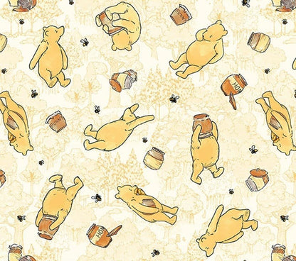 Winnie the Pooh Fabric 8716 - 44 Honey Pot Classic - Mary Jo Fabrics