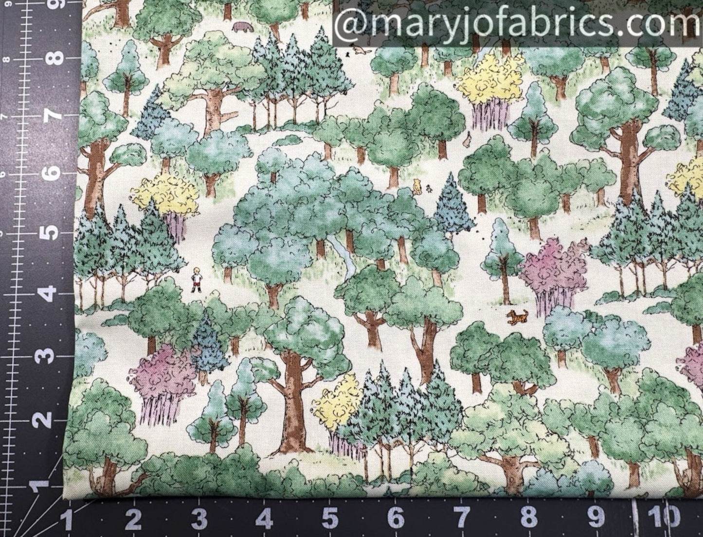 Winnie the Pooh Fabric 8724 - 66 Hundred Acres Wood Forest - Mary Jo Fabrics