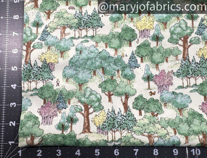 Winnie the Pooh Fabric 8724 - 66 Hundred Acres Wood Forest - Mary Jo Fabrics