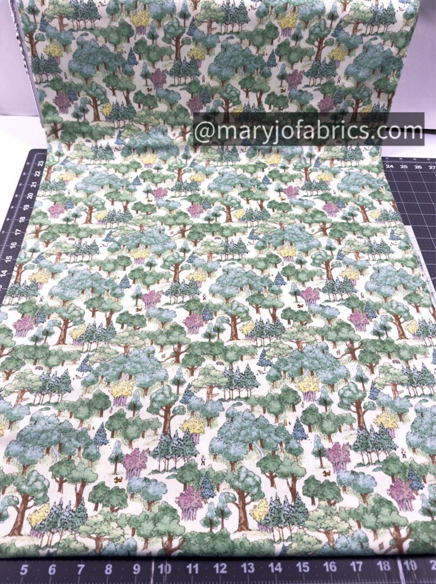 Winnie the Pooh Fabric 8724 - 66 Hundred Acres Wood Forest - Mary Jo Fabrics