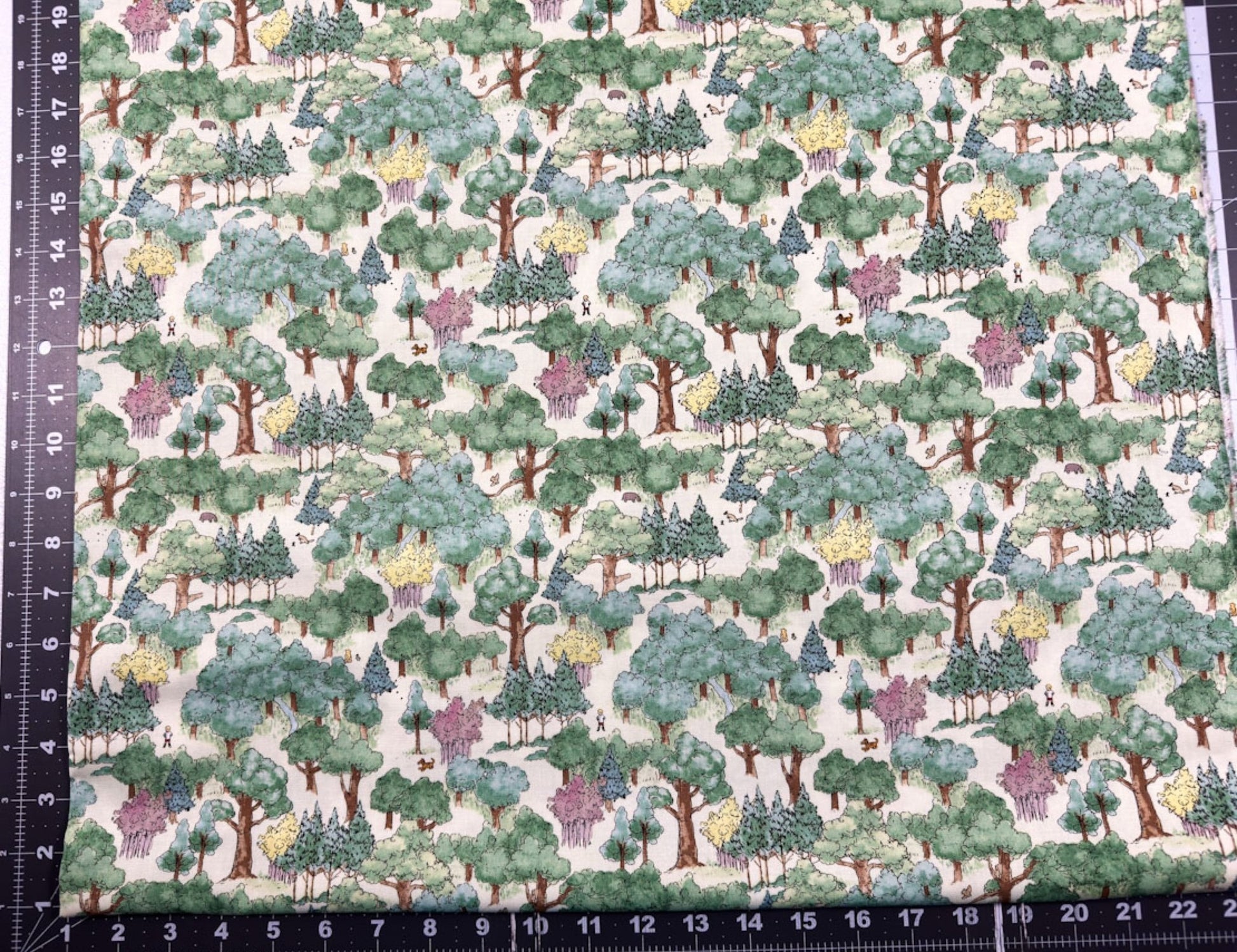 Winnie the Pooh Fabric 8724 - 66 Hundred Acres Wood Forest - Mary Jo Fabrics